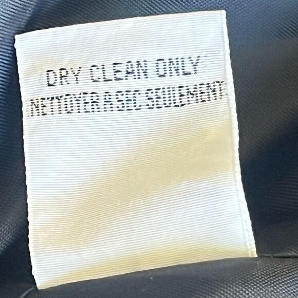 Talbots Women’s Navy Blue 100% Wool Fitted One Button Blazer Size 10 - Picture 11 of 12